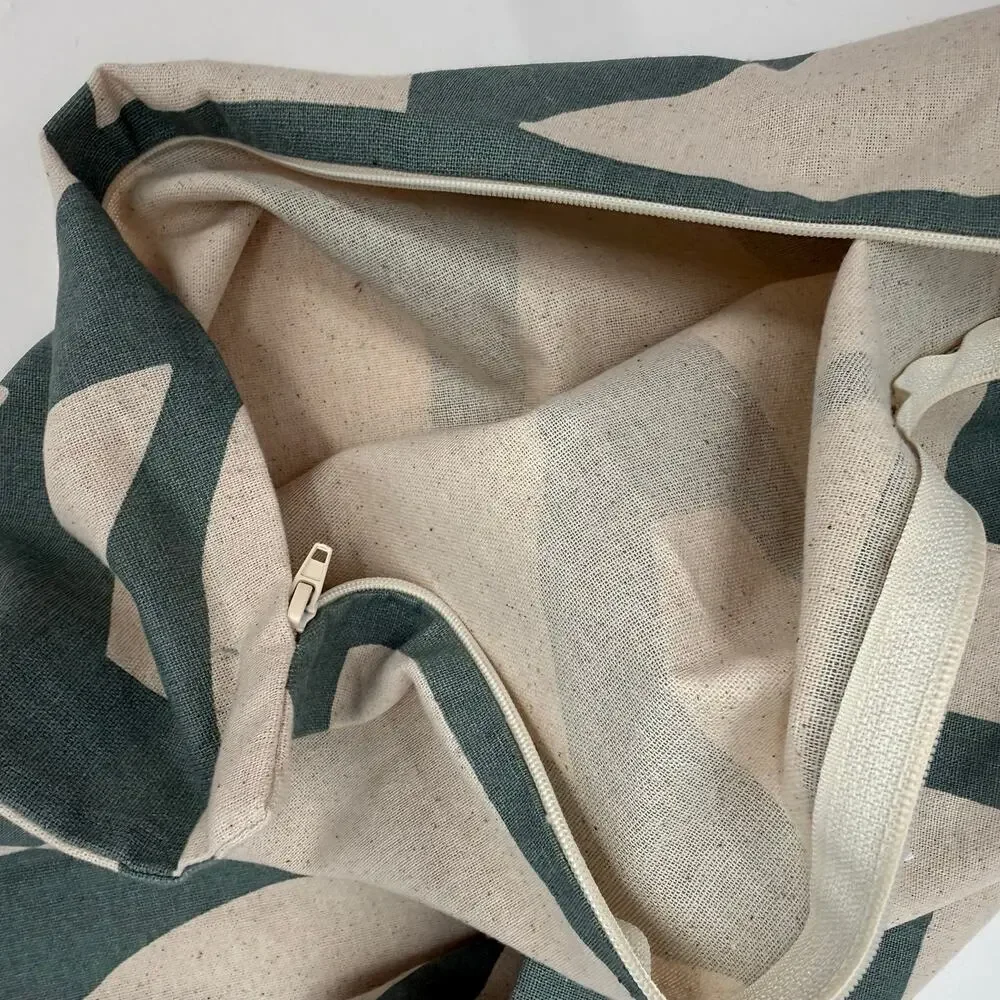 H&M Home Pillowcase 20”x20” NWT Recycled Cotton Conscious  Decor Abstract Zipper